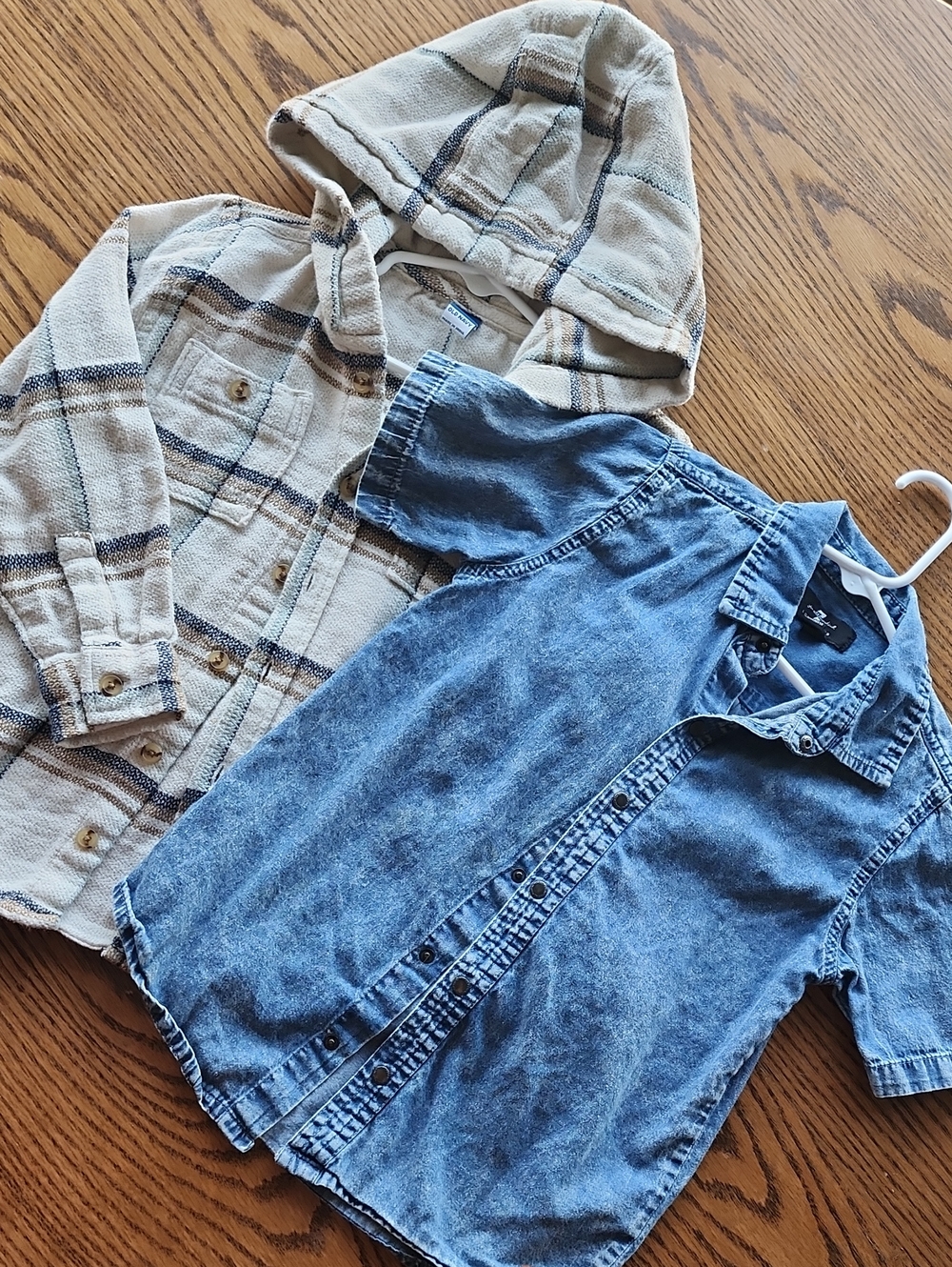 Kids Fall Button Down Shirts